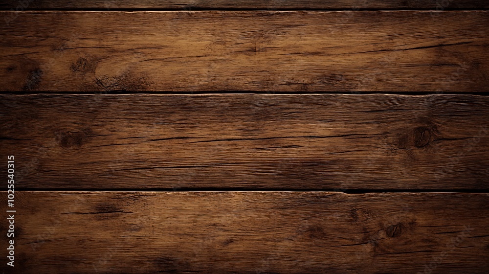 Fototapeta premium Dark Brown Wooden Plank Background Texture