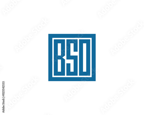 BSO logo design vector template. BSO