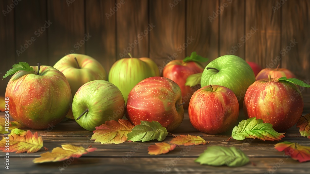 Captivating Autumn Apple Varieties Granny Smith, Fuji, Rustic Elegance Captivating Autumn Apple Varieties Granny Smith, Fuji, Rustic Elegance