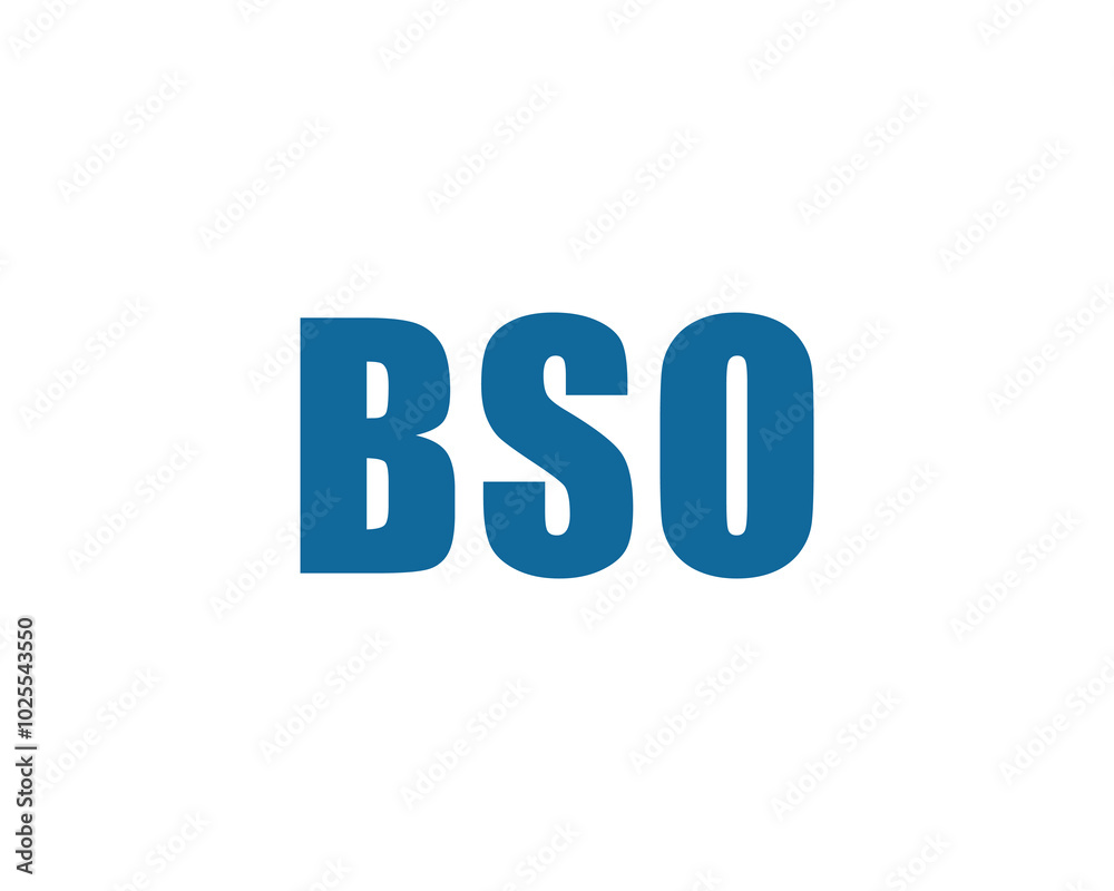 BSO logo design vector template. BSO BSO logo design vector template. BSO