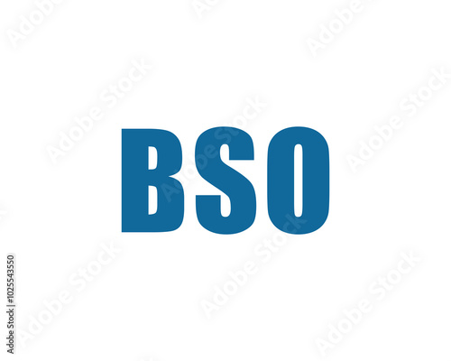 BSO logo design vector template. BSO