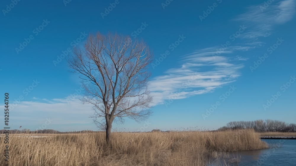 Lone Tree in a Wintery Landscape Lone Tree in a Wintery Landscape