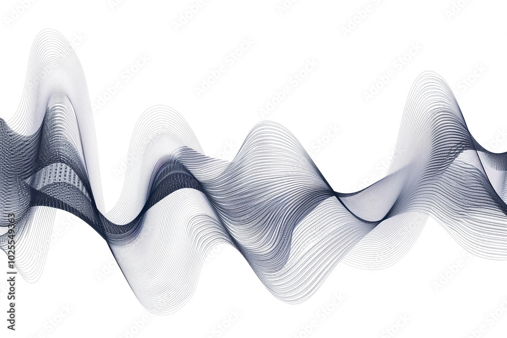 Dynamic abstract background of spiral sound waves with rhythmic lines in white Dynamic abstract background of spiral sound waves with rhythmic lines in white