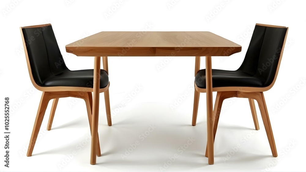 A wooden table with surrounding chairs, perfect for dining or socializing in a warm setting. A wooden table with surrounding chairs, perfect for dining or socializing in a warm setting.