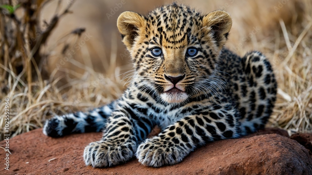 image of leopard cub tanzania africa image of leopard cub tanzania africa