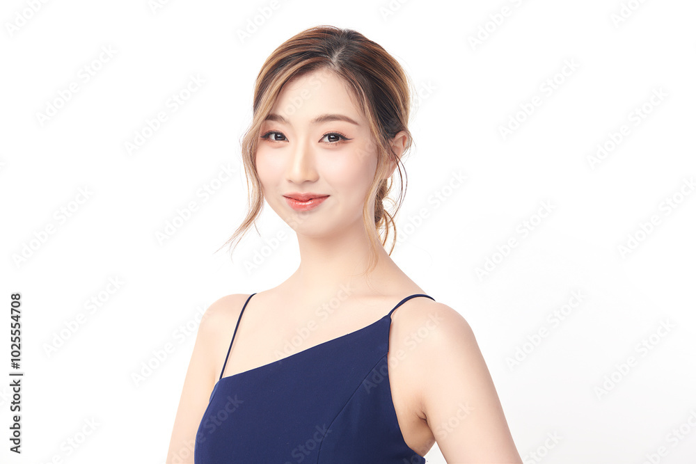 Beautiful young asian woman with clean fresh skin on white background, Face care, Facial treatment, Cosmetology, beauty and spa, Asian women portrait. Beautiful young asian woman with clean fresh skin on white background, Face care, Facial treatment, Cosmetology, beauty and spa, Asian women portrait.