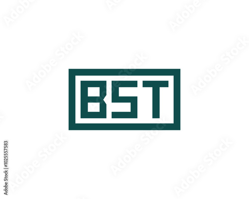 BST logo design vector template. BST