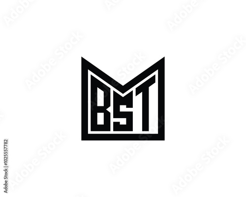 BST logo design vector template. BST