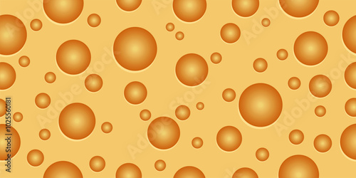 cheese texture seamless pattern vector graphic illustration background with holes yellow flat design cartoon