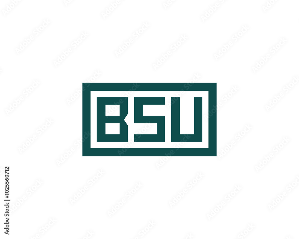 BSU logo design vector template. BSU BSU logo design vector template. BSU