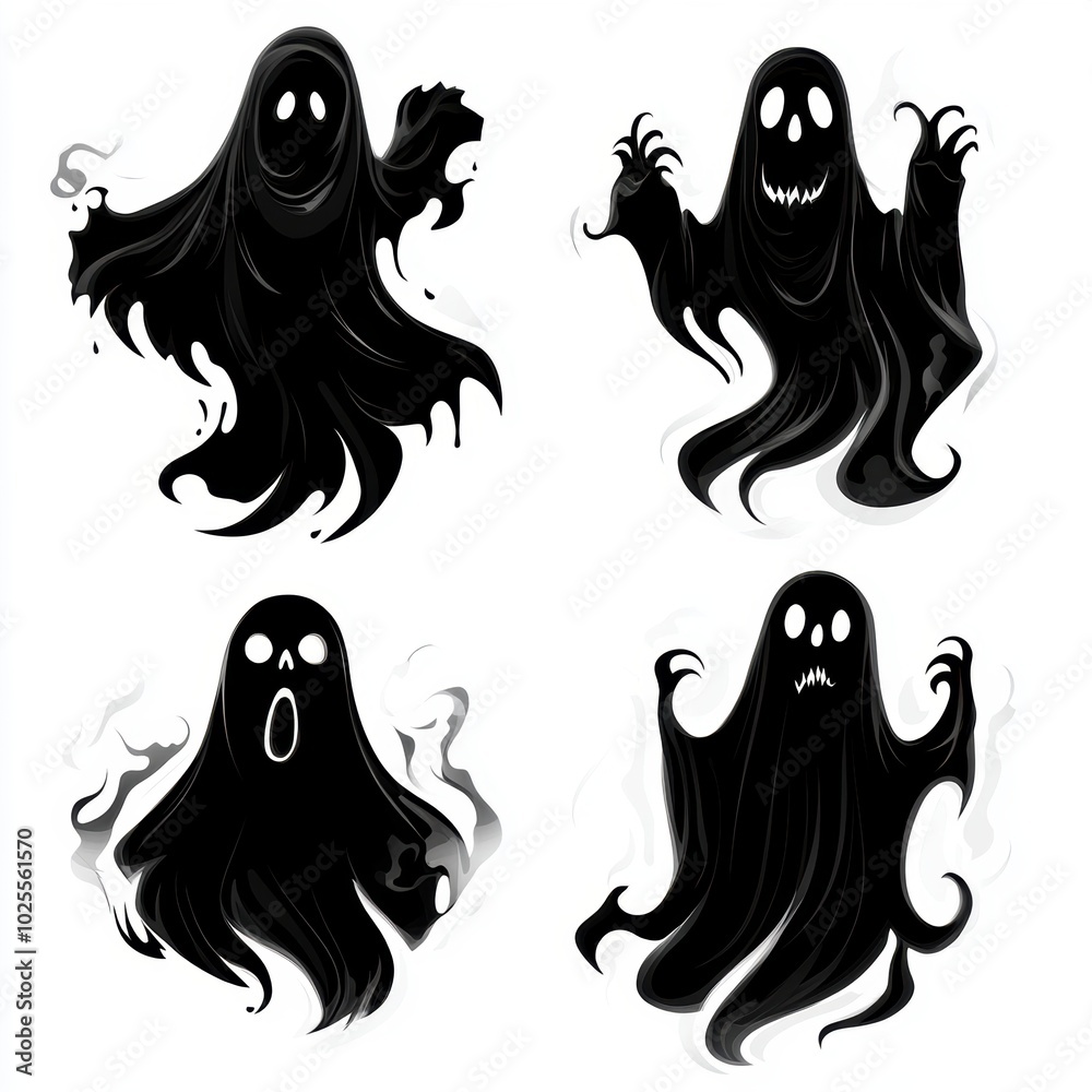 Cute ghost. Halloween decoration element. Cute ghost. Halloween decoration element.