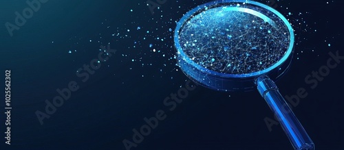 Magnifying Glass in Low Poly Style