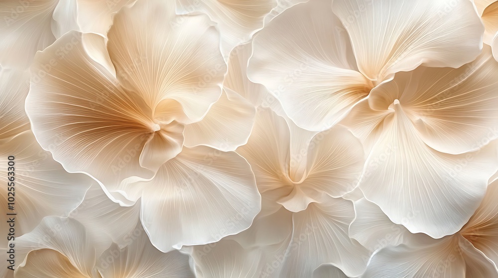 Fototapeta premium Abstract Floral Background with Delicate Petals