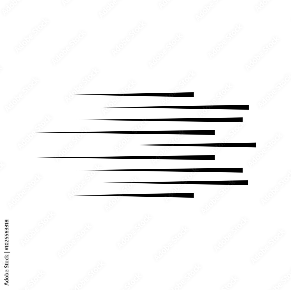 Horizontal speed lines for comic books. Manga, anime graphic speed striped texture. Horizontal fast motion lines for comic books. Vector illustration Horizontal speed lines for comic books. Manga, anime graphic speed striped texture. Horizontal fast motion lines for comic books. Vector illustration