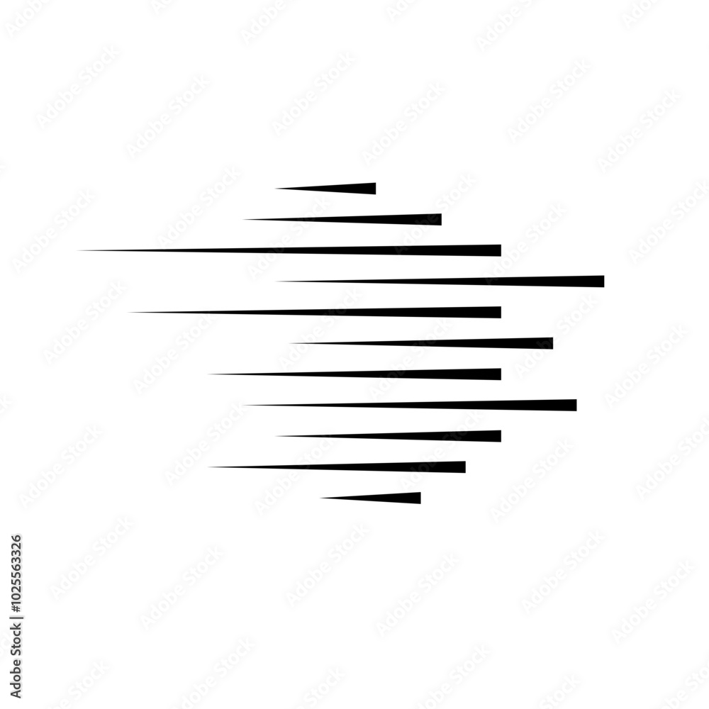 Horizontal speed lines for comic books. Manga, anime graphic speed striped texture. Horizontal fast motion lines for comic books. Vector illustration Horizontal speed lines for comic books. Manga, anime graphic speed striped texture. Horizontal fast motion lines for comic books. Vector illustration