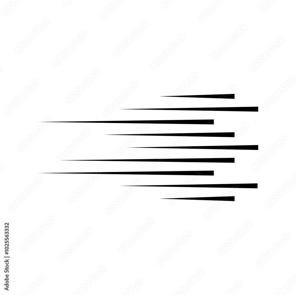 Horizontal speed lines for comic books. Manga, anime graphic speed striped texture. Horizontal fast motion lines for comic books. Vector illustration Horizontal speed lines for comic books. Manga, anime graphic speed striped texture. Horizontal fast motion lines for comic books. Vector illustration