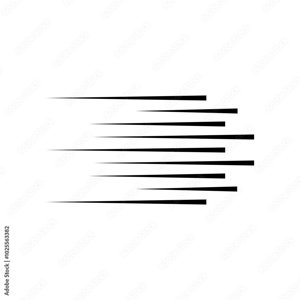 Horizontal speed lines for comic books. Manga, anime graphic speed striped texture. Horizontal fast motion lines for comic books. Vector illustration Horizontal speed lines for comic books. Manga, anime graphic speed striped texture. Horizontal fast motion lines for comic books. Vector illustration