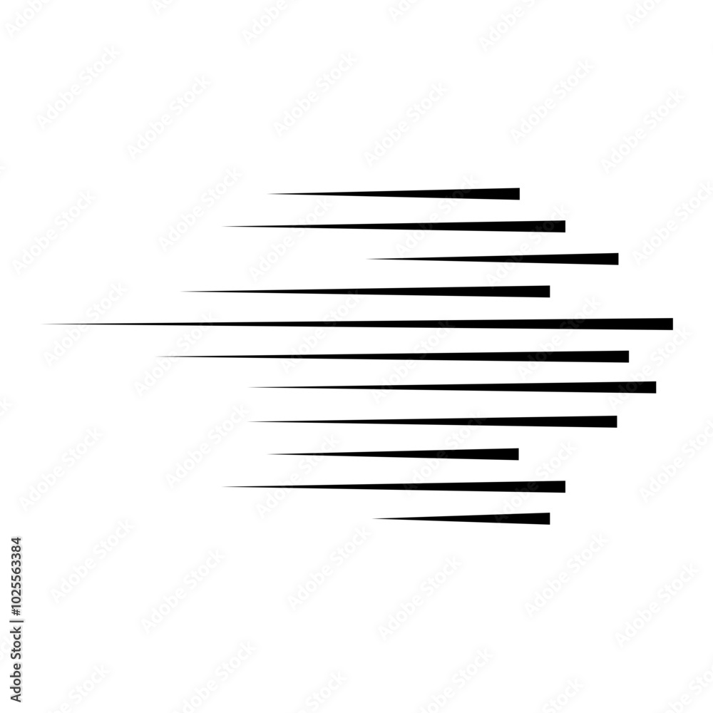 Horizontal speed lines for comic books. Manga, anime graphic speed striped texture. Horizontal fast motion lines for comic books. Vector illustration Horizontal speed lines for comic books. Manga, anime graphic speed striped texture. Horizontal fast motion lines for comic books. Vector illustration