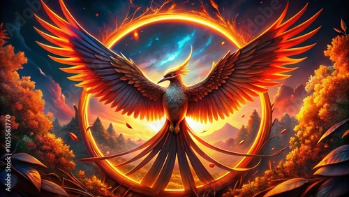 Enigmatic Mockingjay Bird Symbolizing Hope and Rebellion in a Dystopian Landscape of Survival and Freedom