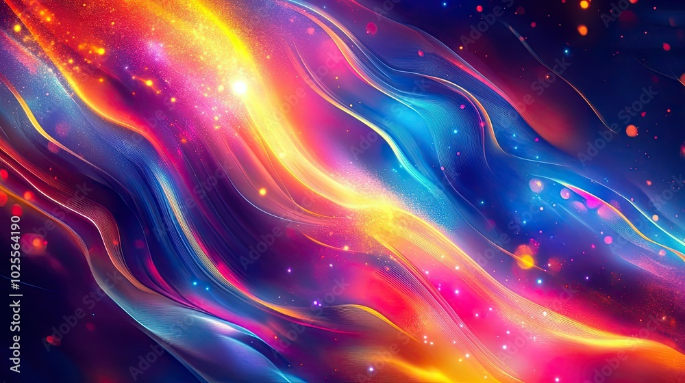 An energetic abstract background with neon colors and streaks of light, giving a futuristic, high-tech feel. An energetic abstract background with neon colors and streaks of light, giving a futuristic, high-tech feel.