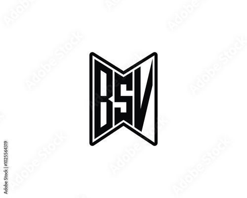 BSV logo design vector template. BSV photo