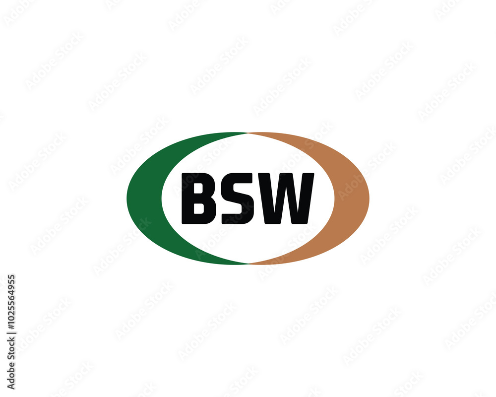 BSW logo design vector template. BSW BSW logo design vector template. BSW