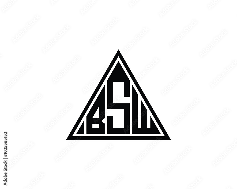 BSW logo design vector template. BSW BSW logo design vector template. BSW