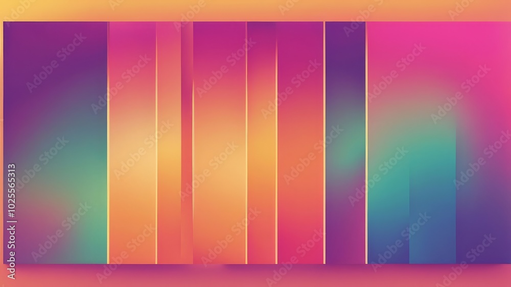 Fototapeta premium Timeless Tones: The Psychedelic Spectrum of the 70s
