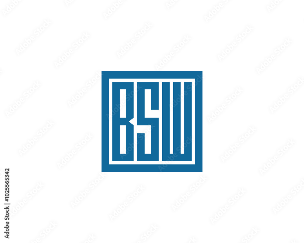 BSW logo design vector template. BSW BSW logo design vector template. BSW