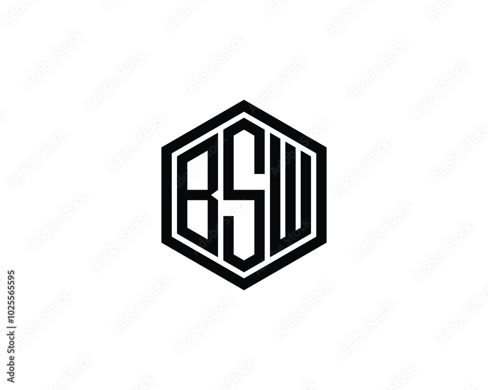 BSW logo design vector template. BSW BSW logo design vector template. BSW