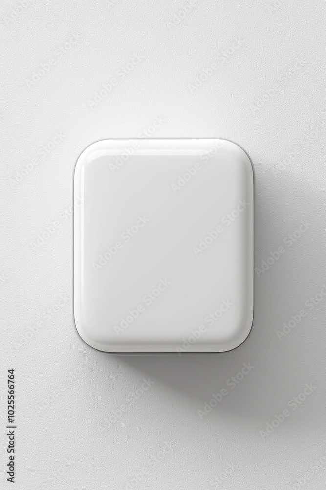 Design a white 3D box with rounded edges and a soft, matte surface. Design a white 3D box with rounded edges and a soft, matte surface.
