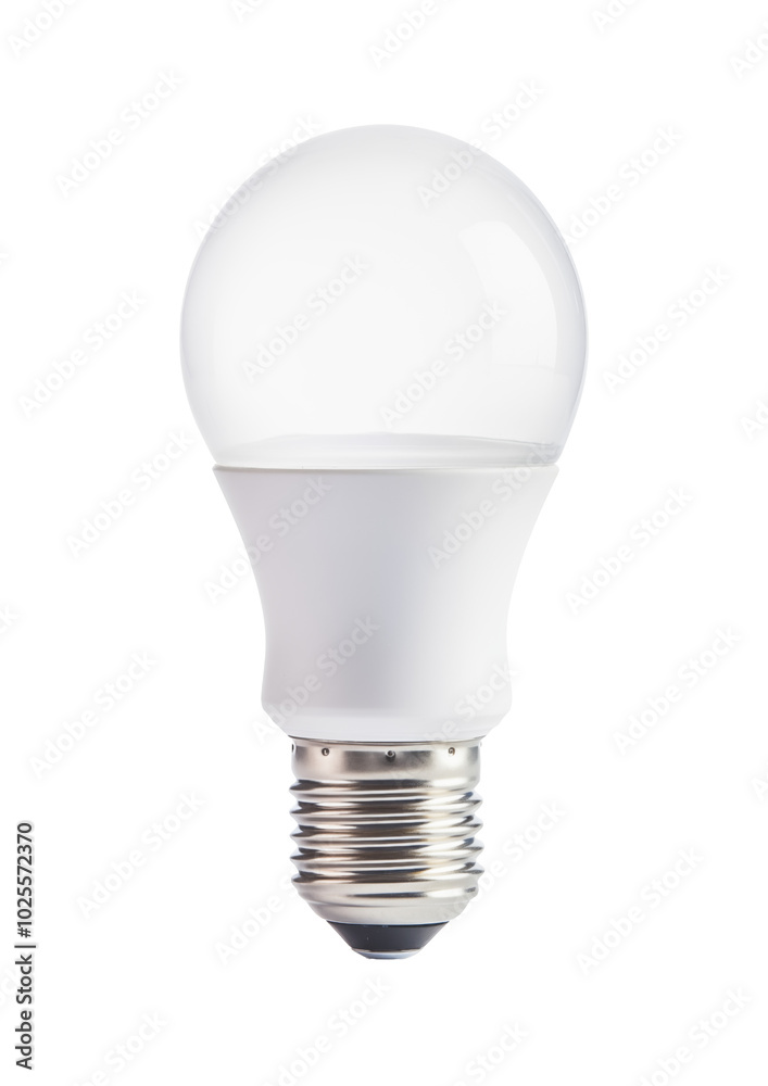 A modern LED light bulb with a sleek design for energy-efficient lighting A modern LED light bulb with a sleek design for energy-efficient lighting