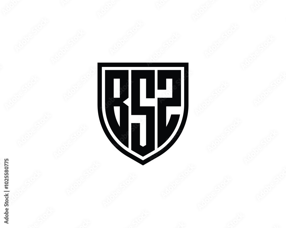 BSZ logo design vector template. BSZ BSZ logo design vector template. BSZ