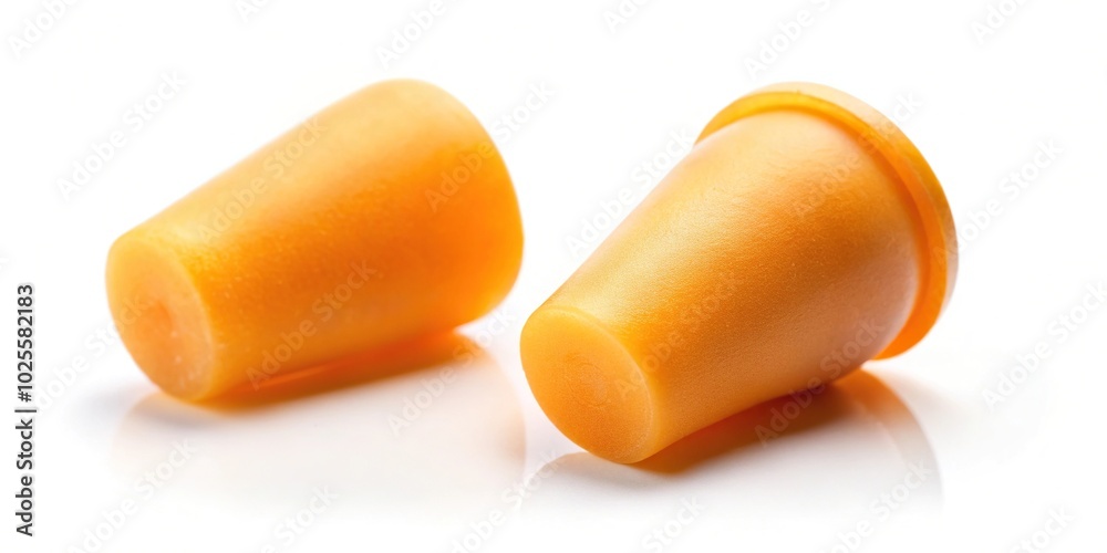 ear plug isolated on white background with clipping path ear plug isolated on white background with clipping path
