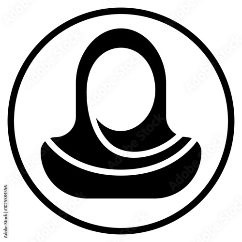 hijab glyph icon