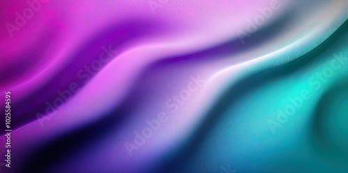 Abstract Wavy Gradient Background with Purple and Teal Hues - Perfect for Modern Designs, Website Headers, or Branding