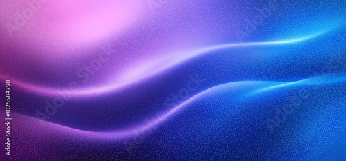Wallpaper Mural Abstract Wavy Gradient Background with Purple and Blue Hues - Perfect for Modern Designs, Website Headers, or Branding Torontodigital.ca