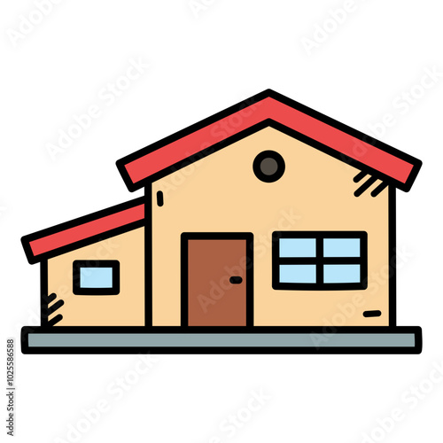 House Vector Doodle Illustration