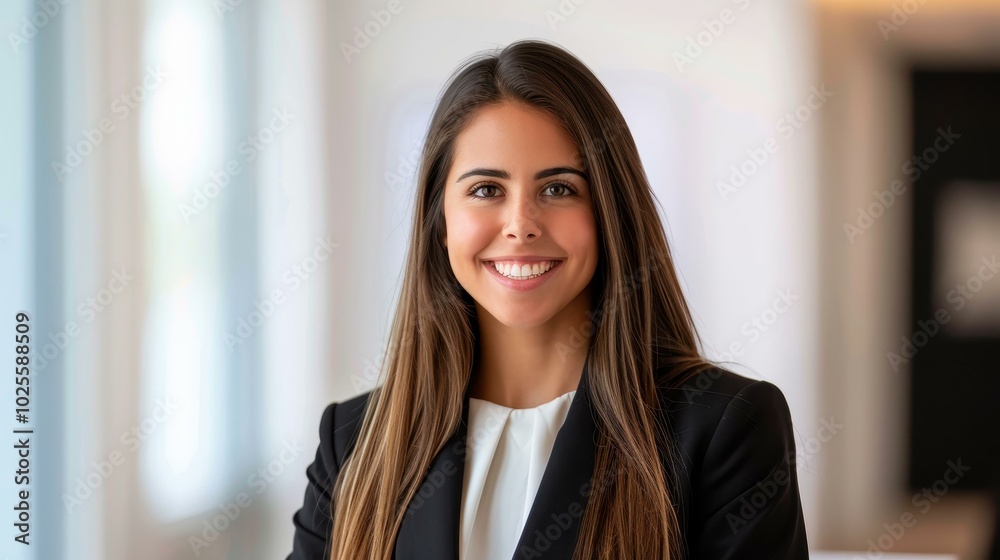 Confident and poised, this young professional excels as a leader in the business world, inspiring others with her grace. Confident and poised, this young professional excels as a leader in the business world, inspiring others with her grace.