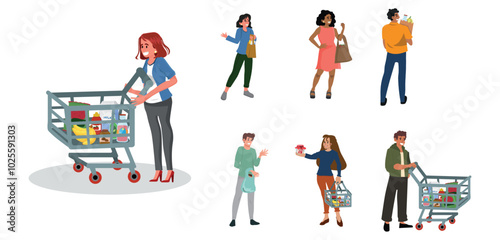 girls and women in various situations