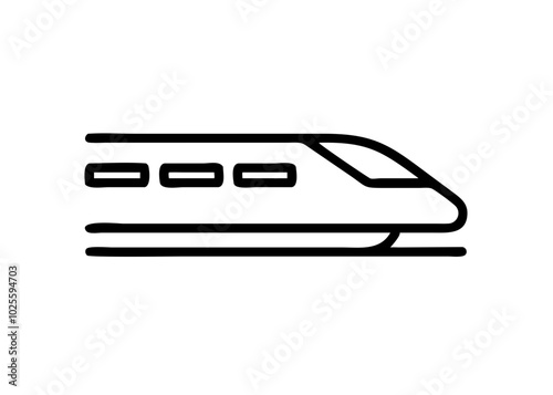 High speed train icon vector illustration 