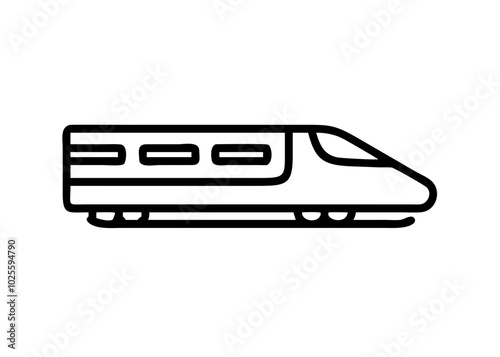 High speed train icon vector illustration 