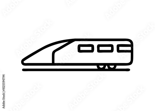 High speed train icon vector illustration 