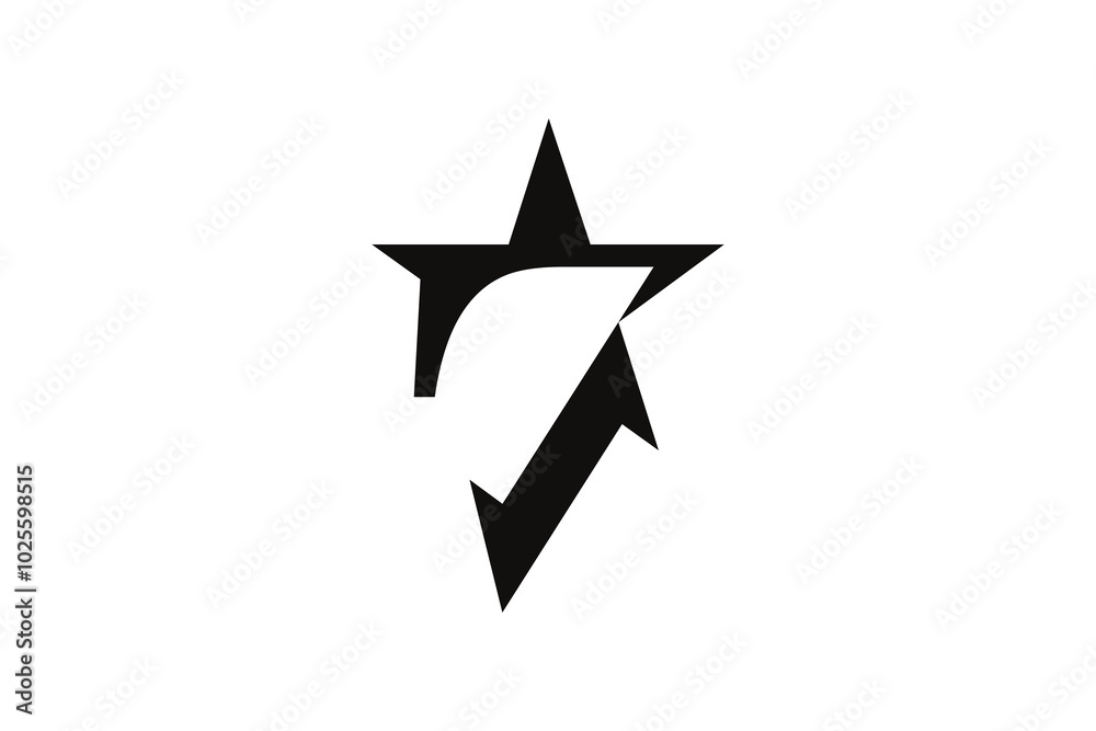Simple star logo template design Simple star logo template design