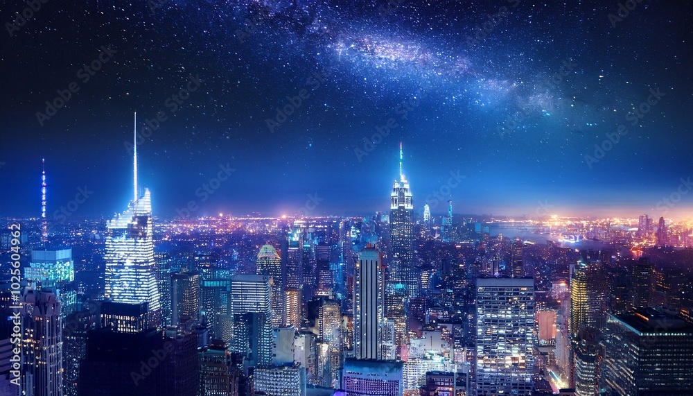 Obraz premium A symphony of lights enchants visitors.