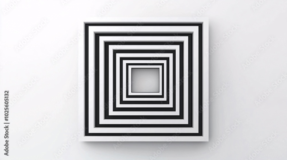 Minimalist Black and White Rounded Square Frame with Intricate Vector Lines for Elegant Design Minimalist Black and White Rounded Square Frame with Intricate Vector Lines for Elegant Design