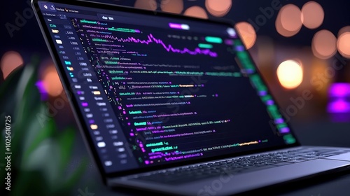 Data Science Big Data Analytics on Laptop Screen with Code