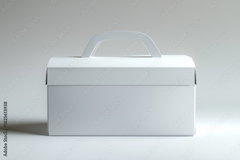 white mock up package box by generative ai white mock up package box by generative ai