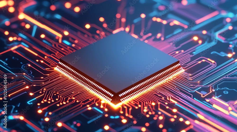 Illuminated Microchip: Technology Interconnected with Data Flow Illuminated Microchip: Technology Interconnected with Data Flow
