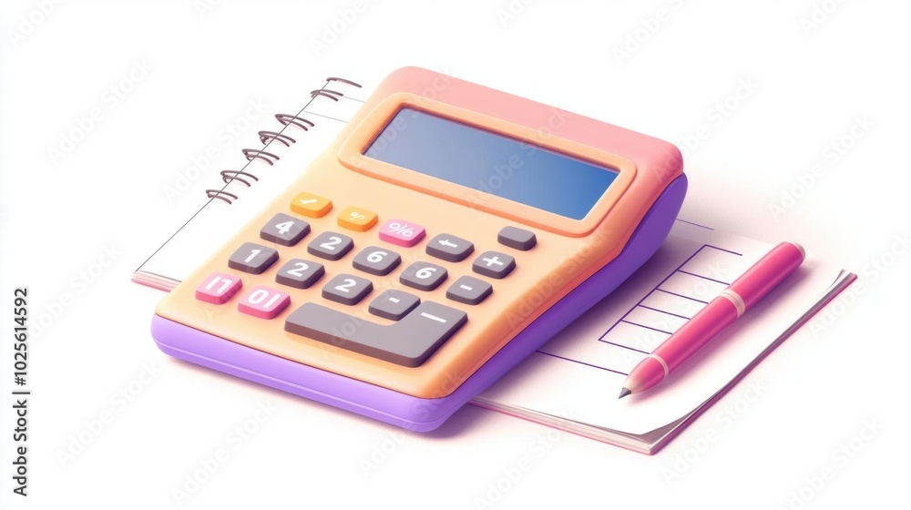 Calculator, Notebook, and Pen for Financial Planning and Budgeting Calculator, Notebook, and Pen for Financial Planning and Budgeting